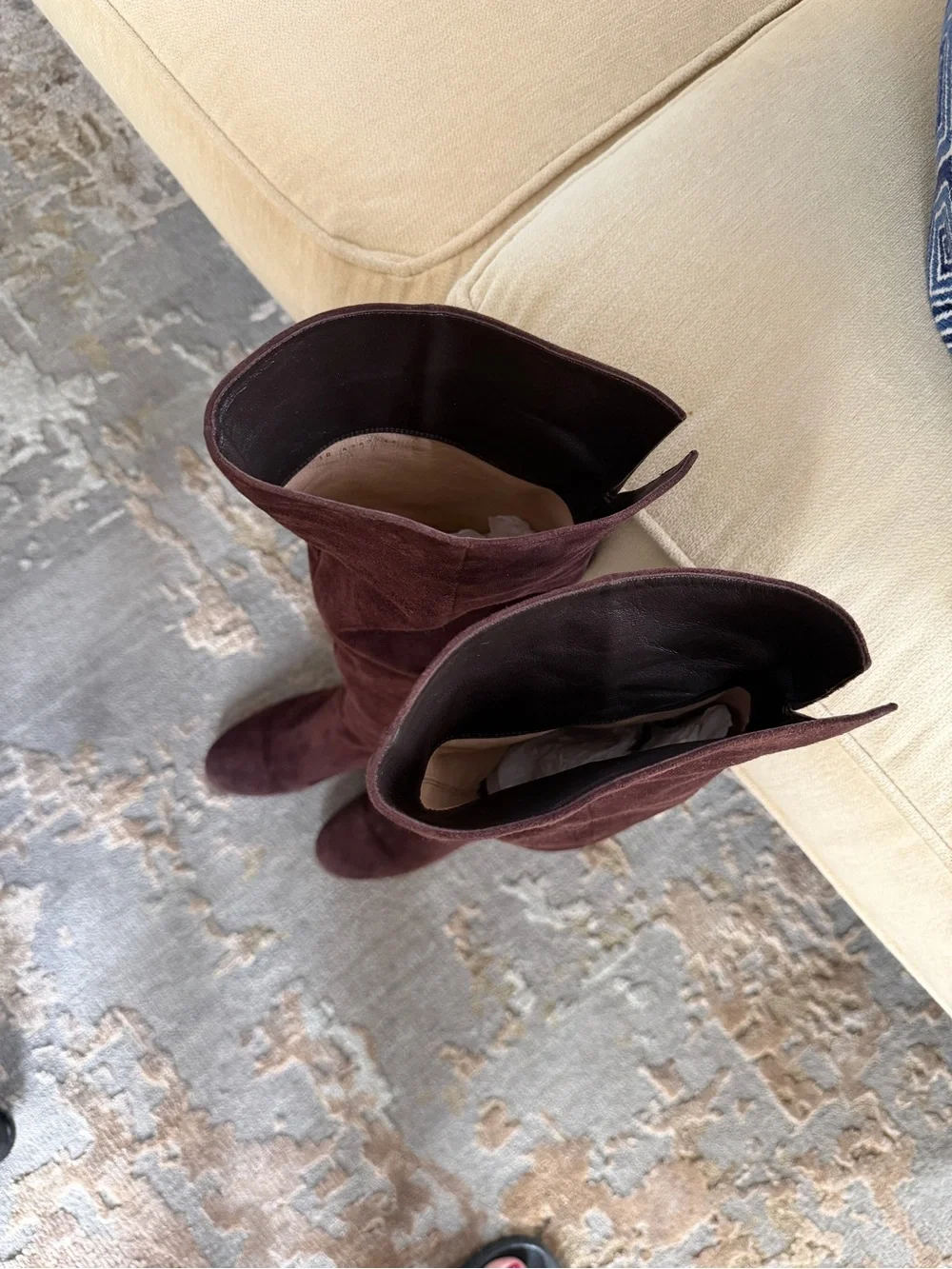 Gianvito Rossi Soft Dark Brown Suede High boots